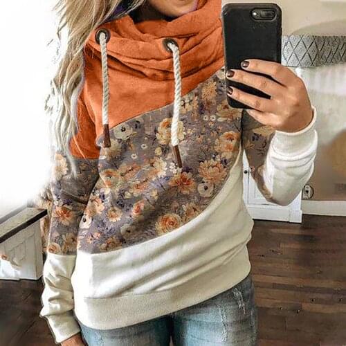 40# Women Oversized Hoodie Plus Size 5xl Casual Printed Winter Long Sleeve Hoodie Sweatshirt Tops Hooded Winter Woman 2020 Худи