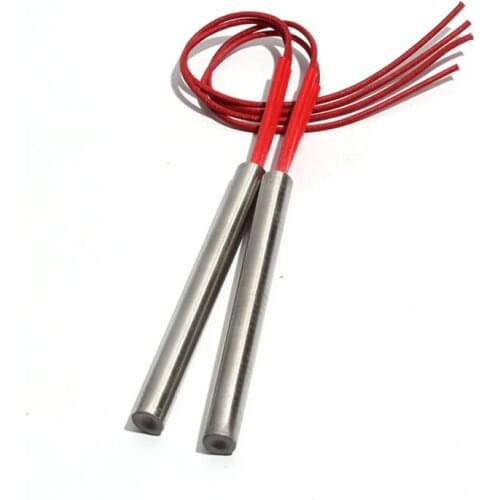 5PCS 22mm 80~95mm 201SUS Single Head Dual Heating Tube Cartridge Heater Cylindrical 110/220/380V 430/450/470/500/520W