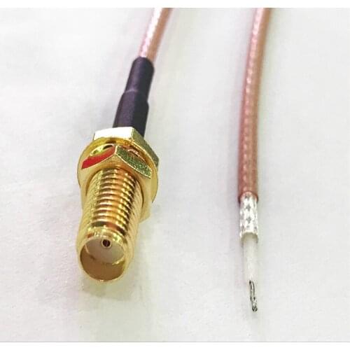 50pcs SMA female Bulkhead Single-end Connector RF pigtail Cable RG316 15cm 20cm 30cm