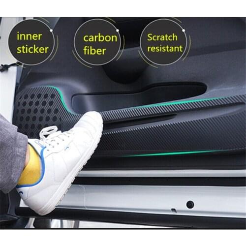Car auto accessories inner door protection sticker door panel sticker carbon fiber sticker for honda crv cr-v 2015 4pcs per set