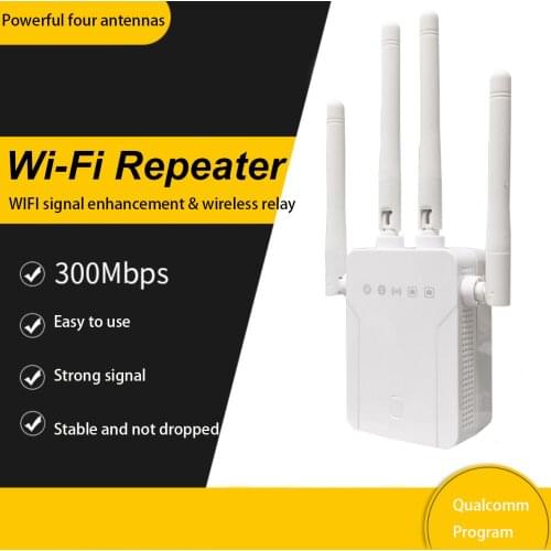 Wireless Wifi Repeater 300Mbps Network Wifi Extender Long Range Signal Amplifier Internet Antenna Signal Booster Access Point