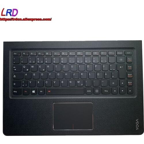 C Cover Upper Case Palmrest with DE German Backlit Keyboard and Touchpad for Lenovo Yoga 900-13ISK ISK2 Laptop 5CB0K48456