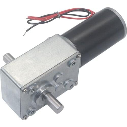 Biaxial worm gear motor, 12V24V DC low speed motor, 4058GW DC gear motor