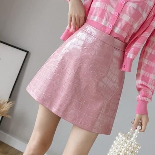 Женские кожаные юбки Estceque China At AliExpress