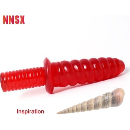 NNSX Snails Dildo Transparent Ring Anal Plug Masturbator Adult Product Suction Fake Penis Comfortable Enough Sex Toys for Women