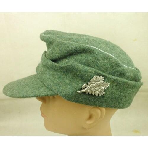 WWII WW2 GERMAN OFFICER M43 WH EM FIELD PANZER ARMY WOOL CAP WITH BADGE HAT Reproduction Military Store 5605101