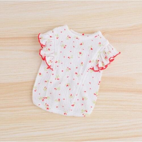 Cat T-shirt Summer Dog TClothes Puppy Chihuahua Yorkshire Terrier Yorkies Pomeranian Small Dog Costume Poodle Bichon Clothing