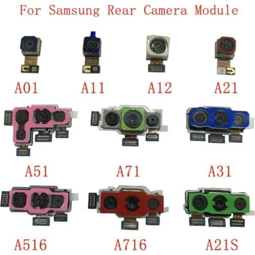 Back Rear Camera Flex Cable For Samsung A01 A11 A12 A21 A51 A71 A31 A21S A516 A716 Main Big Camera Module Replacement Parts