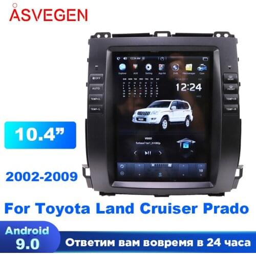 Android 9.0 Car HeadUnit For Toyota Land Cruiser Prado 2009-2012 ForLexus GX470 Multimedia Tesla Setreo Player Supports AC