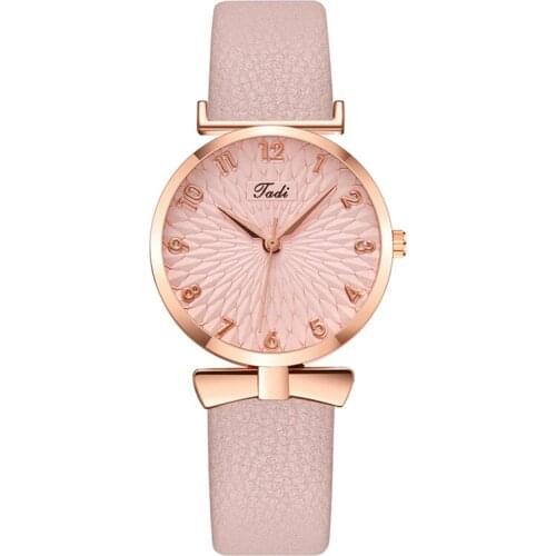 Jessingshow 2021 New Pink Watches Women Luxury Female Clock Quartz Wristwatch Fashion Ladies Leather Casual Wristwatch