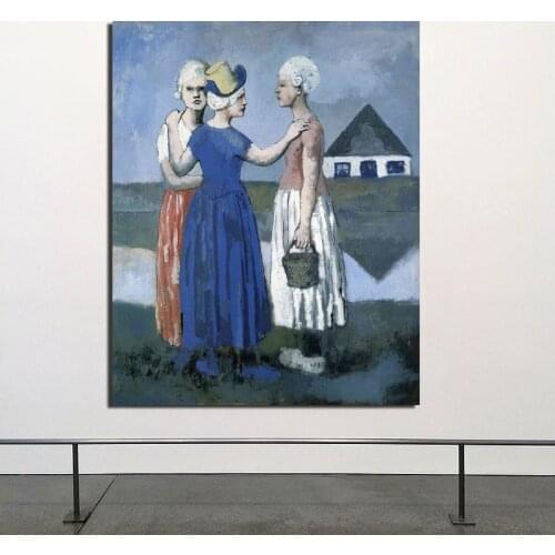 Three Dutch Pablo Picasso Canvas Painting Print Living Room Home Decoration Modern Wall Art Oil Painting Posters Picture Artwork