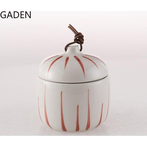 Ceramic Storage Tank Creative Light Luxury Storage Tank Home Living Room Personality Tea Caddy Tea Table Decoration Accessories
