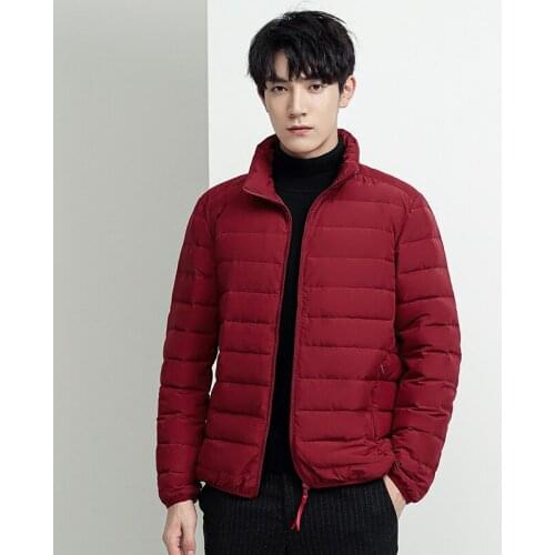 4 color Ultralight 2020 Autumn Winter Mens Hooded Casual Down Jacket Thick Warm Mens Outdoor Windproof Jackets clothing