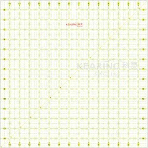 2016 Costura Sewing Accessories Patchwork Ruler with fluorescence Hand Tools for Leather Fabric with Size of 15 inch * 15 inch