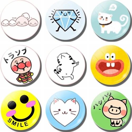 Lovely Cartoon Animal decorative refrigerator magnets Cute piggy cat rabbit elephant Smiley face fridge magnet message board