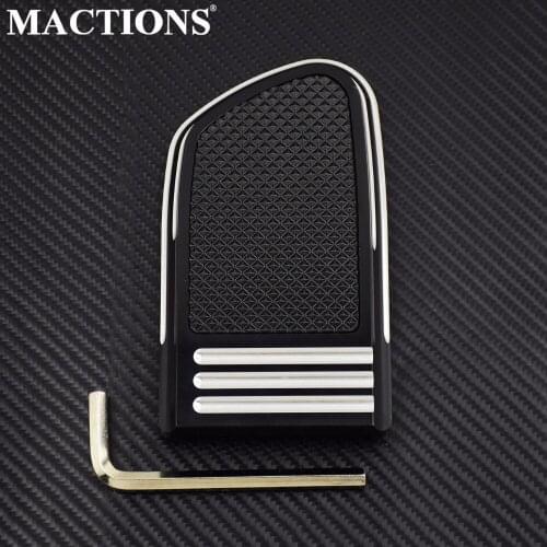 Motorcycle Brake Pad Pedal Case Black for Harley Street 500 XG500 Dyna Street Fat Bob Low Rider 1993-2015 16 17