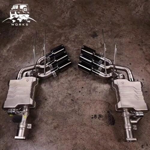 G class W463 flame Exhaust system W463 G63 G65 G500 G55 burning point 6pipes muffler tips