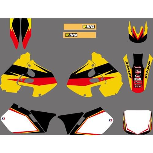 NEW Team Full Set Decals Stickers Graphics Backgrounds Kits For Suzuki RM 125 250 RM125 RM250 1999 2000 Motorcycle