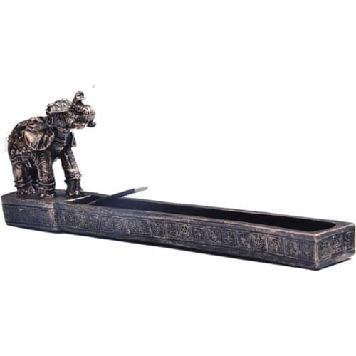 New Incense Burner Stick Reflux Incense Burner Southeast Asian Elephant Modelling Home Yoga Club Decoration Smell Removing Tool