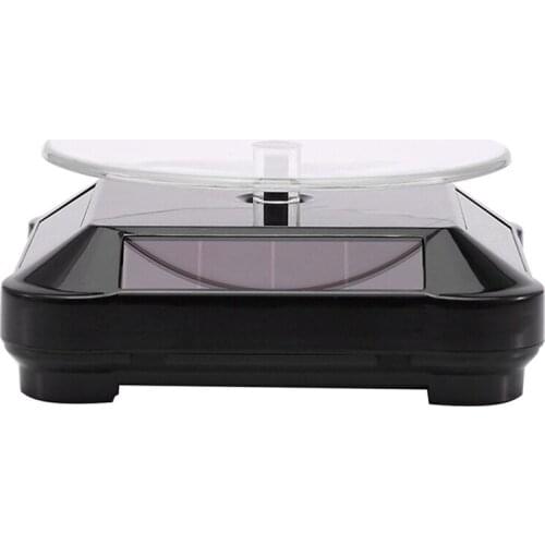 Solar Turntable Jewelry Electric Turntable Display Stand Mobile Phone Watch Hand Jade Glasses Tray Black