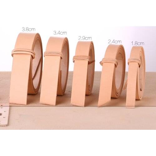 Multi size original color women men DIY vegetable tanning leather belt