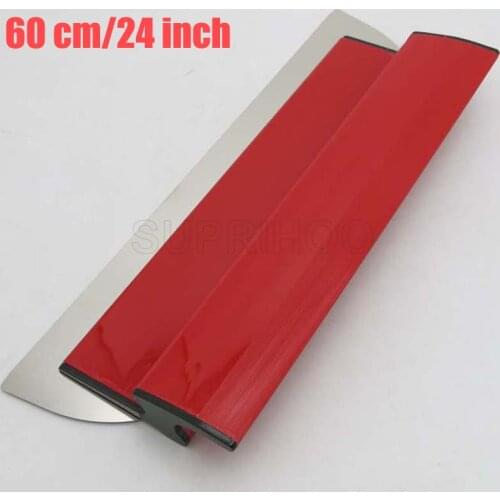Suprihoo 24inch/60cm Plastering Spatulas Extruded Stainless Steel Flex Finishing Skimming Blade Sets for Drywalls Tape Jointing