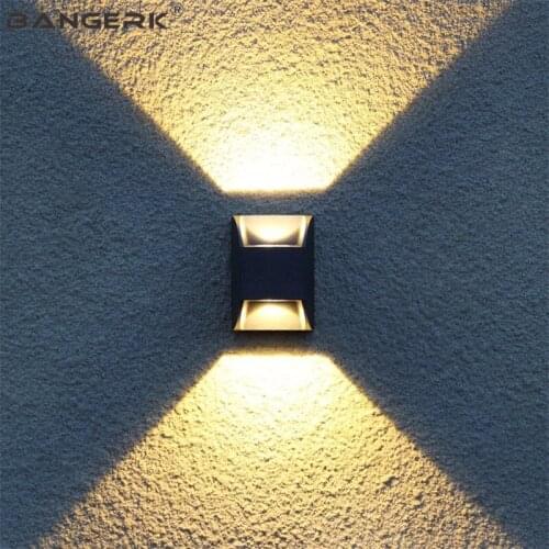 Modern Outdoor LED Wall Lamp Porch Light Waterproof Spotlight Sconce Wall Lights Garden Balcony Home Decor Aluminum Lighting