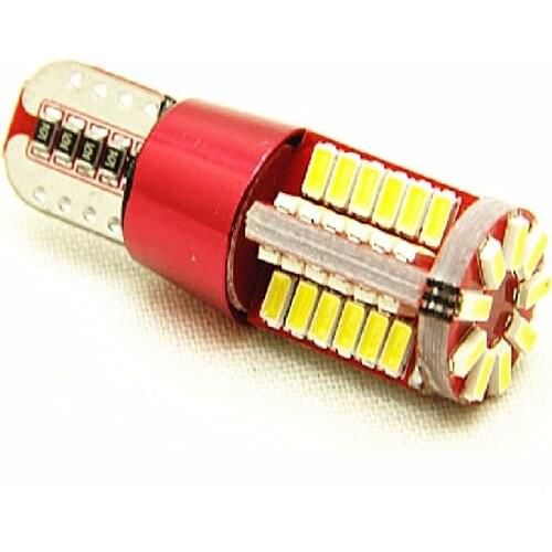 2Pcs 57SMD T10 3014 LED Super Bright LED Canbus No Error Car Interior Reading Dome Lights Auto Parking Lamp Wedge Tail Side Bulb