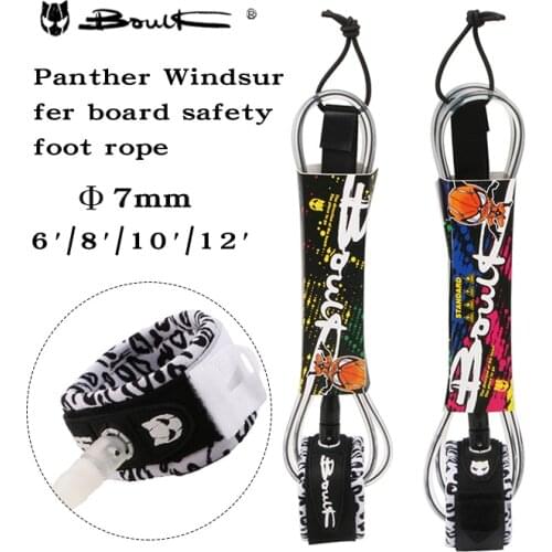 Boulk outdoor aquatic products surfboard safety foot rope black surfboard foot rope accessories safety protection rope