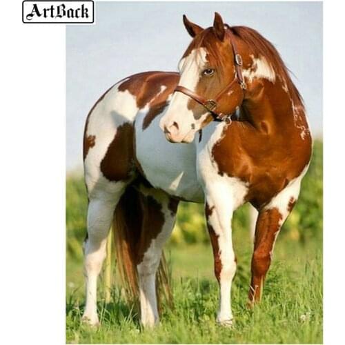 5d diy diamond painting horse animal full square diamond embroidery kit 3d diamond mosaic wall sticker gift