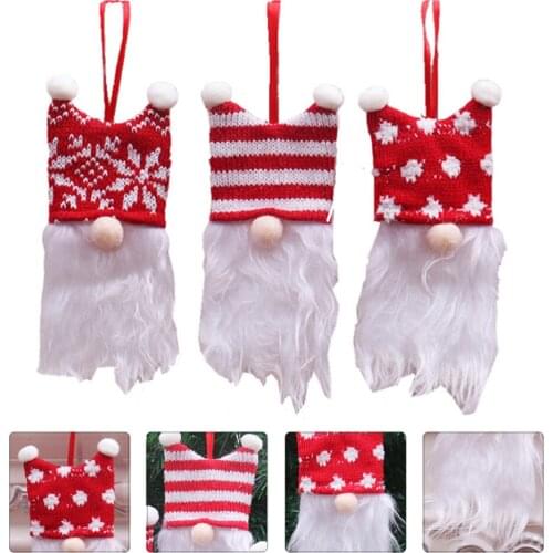 6pcs Delicate Christmas Style Doll Pendants Christmas Tree Hanging Decors