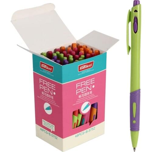 96 Pcs/lot Cute Kawaii Office Accessories 0.7mm Blue Ink Rollerball Ballpoint Pens For Writing School Supplies Wholesale Cheap