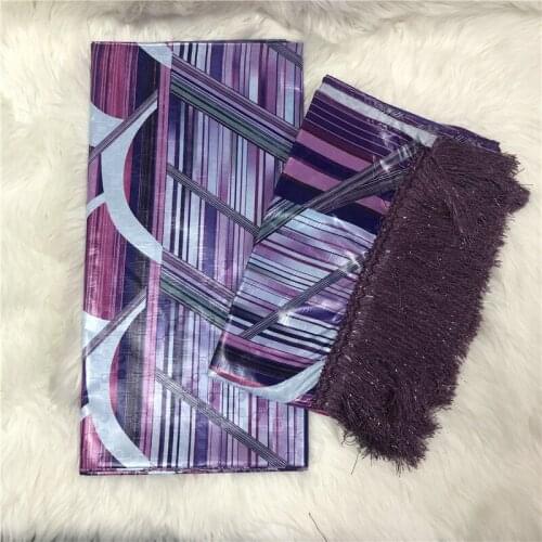 Bazin brode fabric 2019 duabi style african brocade fabric with tassel bazin riche brode for femme robe 5+2yards/lot BT30