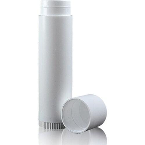 Free Shipping 100pcs/lot 10g 10ml White Plastic Empty Lip Balm Containers Lipstick Tubes