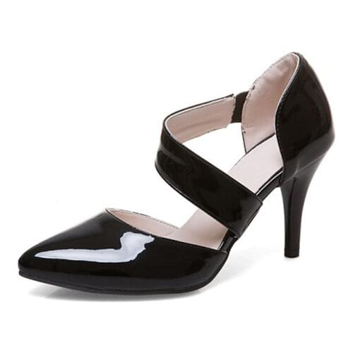 Big Size 11 12 13 14 15 16 high heels sandals women shoes woman summer ladies Rough heel buckles Toe Squarehead