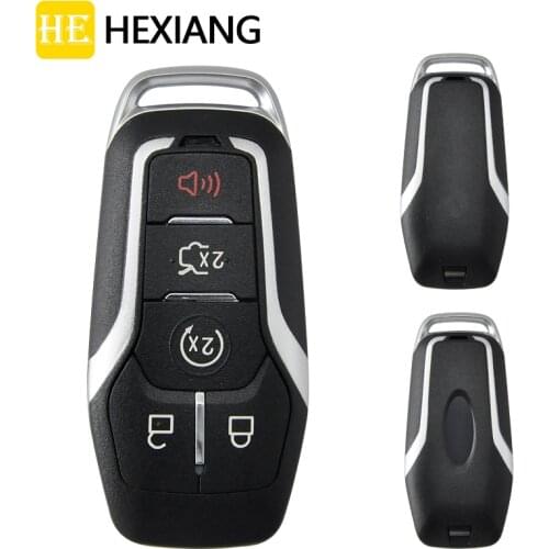 HE Xiang Car Remote Key Shell Case For Ford F150 F250 Edge Explorer Fusion Mustang Lincoln MKC MKX MKZ Replace Keyless Card