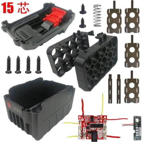 Li-ion Battery Case Charge Protection Circuit Board PCB for Lomvum Zhipu Hongsong Jingmi no Original Makita 18V Lithium Battery