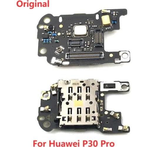 SIM Card Reader Holder Conection Board With Microphone Flex Cable For Huawei P30 Pro