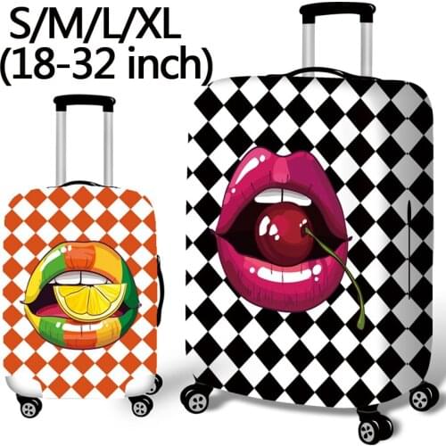 Elastic luggage protective cover travel case cover trolley case leather case cover 18-32 inch thick wear-resistant non-luggage