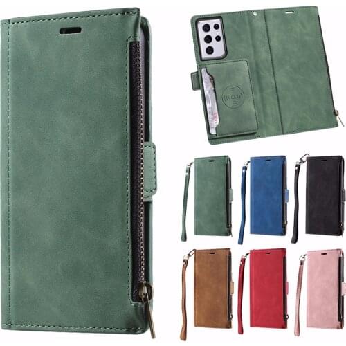 Zipper Flip Wallet Leather Case For Redmi K40 Note 10S 10 9 9S Pro Max Magnetic Card Slot Cover For Xiaomi Poco F3 11i 11 Lite