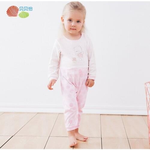 Bornbay Newborn Baby Rompers Bear print long Sleeve Spring and Autumn Baby Girl Clothes Infant Jumpsuits Outfits