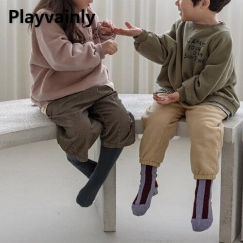 2021 Korean Style New Autumn Boys Girls Hoodies Long Sleeve Letters Round Collar Loose Pullover Sweatshirts Kids Clothes E1122