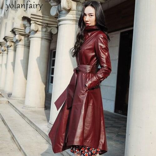 2020 Genuine Leather Jacket Women Sheepskin Coat Female Jackets Spring Autumn Womens Clothing Mujer Chaqueta XS17A88-12 Pph1506