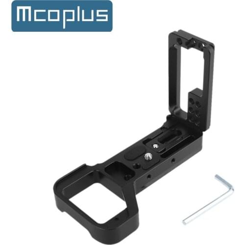 Mcoplus Camera A7RIV Metal Hand Grip Quick Release L Plate / L Bracket for Sony A7RIV A7R4 A9II A92 with 1/4 inch Thread Screw