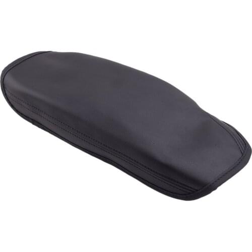 Car Front Center Console Armrest Lid Cover Trim Mat Cap Black Leather Fit for BMW F30 2014 2015 2016 2017 2018