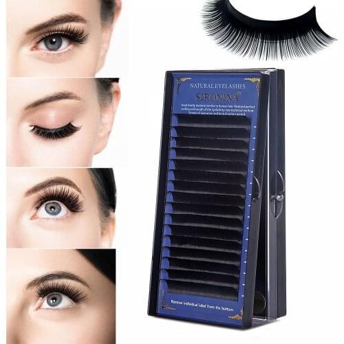 SIRONINA Faux mink Eyelash Extension Individual Silk Eyelashes Cilios for Professionals Soft Mink maquiagem cilios Long Lashes