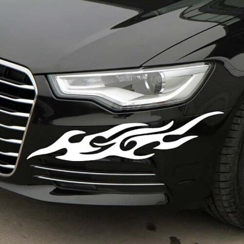 Car stickers accessories decals scratches waterproof handle stickers rearview mirror English headlight body car stickers