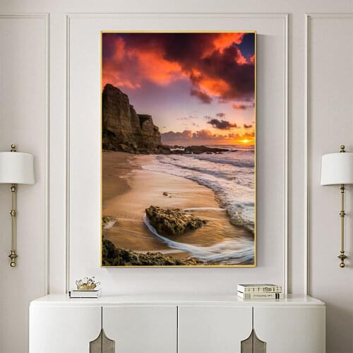 Landscape Sunset DIY 11CT Cross Stitch Embroidery Kits Craft Needlework Set Cotton Thread Printed Canvas Home Sale