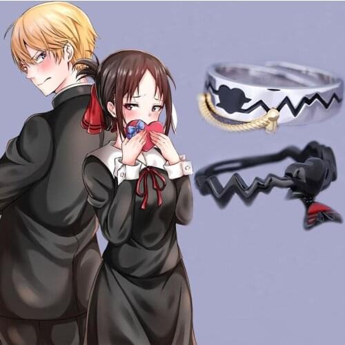 Anime Kaguya-sama: Love Is War Shirogane Miyuki 925 Sterling Silver Adjustable Ring For Men Women Cosplay Jewelry Couple Gifts