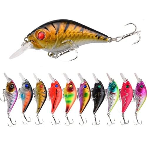 Fishing Lure Plastic Crankbait 10.1G/7.5CM Wobbler for Fishing Bait Crank Isca Artificial for Pike Whopper Plopper Tail Spinner